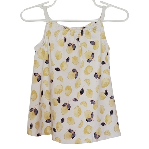 K1189 * Tommy Bahama Girls Lemon Tank White Yellow Size 24M - Picture 1 of 7